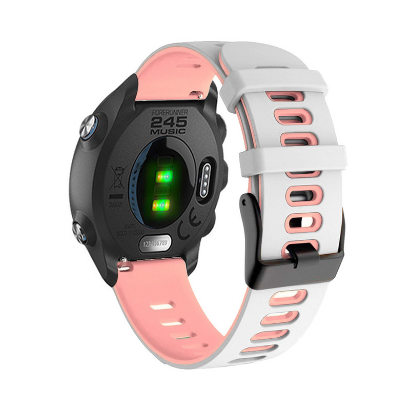 20 mm silikoonpael Garmin Forerunner 245 645 MUSIC 158 Sport randmepael Vivoactive 3 3t Vivomove HR käevõru Correa jaoks