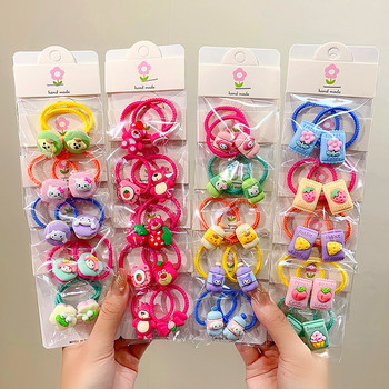 10 τμχ Νέα χαριτωμένα κινούμενα σχέδια Σύννεφα Rainbow Princess Headwear Παιδικά Ελαστικά Μαλλιά Γραβάτες Παιδικές Γραβάτες Αξεσουάρ για κορίτσια Αξεσουάρ για μωρά