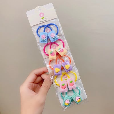 10db Új Aranyos Rajzfilm Felhők Szivárvány Hercegnős Fejfedők Gyerekek Rugalmas Hajkötők Gyerek Nyakkendők Lányok Kiegészítők Baba fejfedők