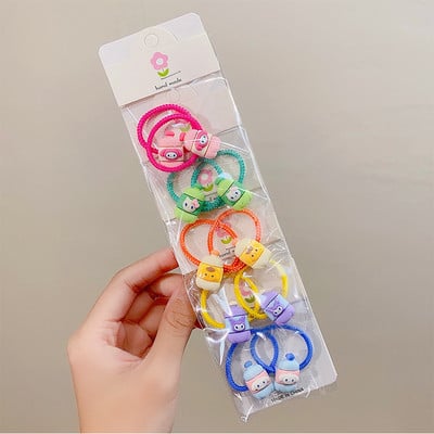 10db Új Aranyos Rajzfilm Felhők Szivárvány Hercegnős Fejfedők Gyerekek Rugalmas Hajkötők Gyerek Nyakkendők Lányok Kiegészítők Baba fejfedők