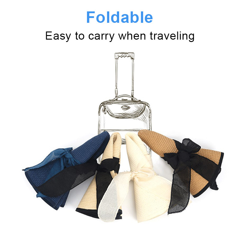 Ženska ljetna plaža Putovanje Slamnati šešir Korejski morski veliki šešir s obodom Suncobran Suncobran Blagdanski sklopivi modni veliki cool šešir