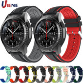 Pentru Gear S3 Sport Band 22mm Curea din silicon Curea clasică de ceas pentru Samsung Galaxy Watch 46mm/Brățară Gear S3 Frontier.