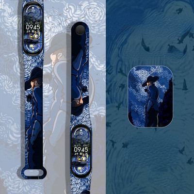 Za Mi Band 7 6 5 4 3 remen Silikonski cvjetni ispis uzorka Blet Za Xiao MI 6 5 4 3 Remen za sat Narukvica Pametni remen za narukvicu