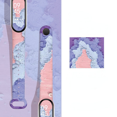 Za Mi Band 7 6 5 4 3 remen Silikonski cvjetni ispis uzorka Blet Za Xiao MI 6 5 4 3 Remen za sat Narukvica Pametni remen za narukvicu