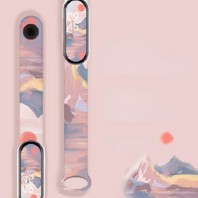 Za Mi Band 7 6 5 4 3 remen Silikonski cvjetni ispis uzorka Blet Za Xiao MI 6 5 4 3 Remen za sat Narukvica Pametni remen za narukvicu