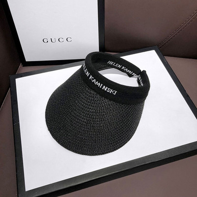 Prazan slamnati šešir Putni suncobran Kapa šešira za sunce Trendy Superlite sklopiva smotana kapa za plažu Nošnja za krstarenje Kapa sa šiltom za žene