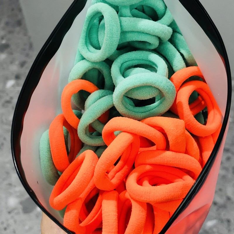 50 komada Šarene najlonske elastične trake za kosu za djevojčice, dječji držač za konjski rep, gumica za glavu, dječji ženski dodaci za kosu