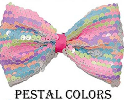 Bling Sparkle Glitter Svečane velike 5 inča šljokice Rainbow Trake Mašne za kosu Aligatorske kopče za djevojčice, malu djecu i djecu