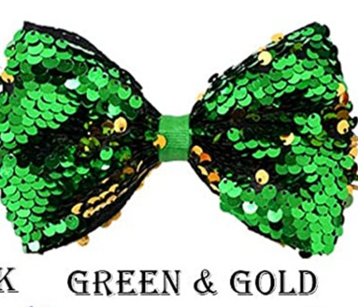 Bling Sparkle Glitter Svečane velike 5 inča šljokice Rainbow Trake Mašne za kosu Aligatorske kopče za djevojčice, malu djecu i djecu