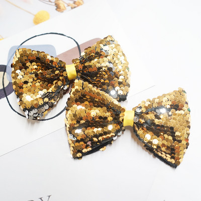 Bling Sparkle Glitter Svečane velike 5 inča šljokice Rainbow Trake Mašne za kosu Aligatorske kopče za djevojčice, malu djecu i djecu