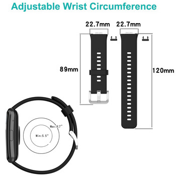 Για Huawei Watch Fit Band Αντικατάσταση λουράκι Για Huawei Watch Fit Elegant Strap Λουράκι ρολογιού σιλικόνης για Huawei Fit Bracelet