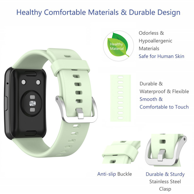 Huawei kella Fit rihma asendusrihm Huawei käekella jaoks Fit Elegant rihm Silikoonist kellarihm Huawei Fit käevõru jaoks