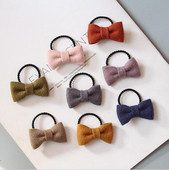 Naujas Velvet Girl velvetas Elastiniai plaukų kaklaraiščiai Guminės juostelės vaikams plaukams guma surišti į uodegą laikikliai Plaukų aksesuarai