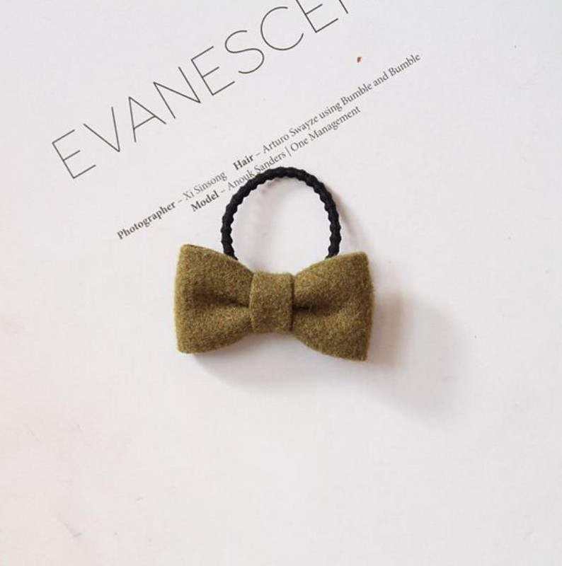 Naujas Velvet Girl velvetas Elastiniai plaukų kaklaraiščiai Guminės juostelės vaikams plaukams guma surišti į uodegą laikikliai Plaukų aksesuarai