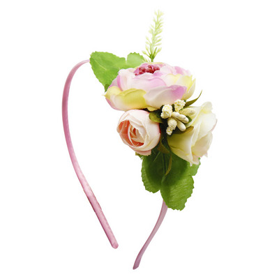 CN Benzile de păr cu flori din organza pentru fete Bentita de iepuraș de Paște Crăciun de petrecere pentru copii Cadouri de Paște Accesorii de păr Urechi de iepure Iepuraș