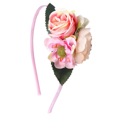 CN Benzile de păr cu flori din organza pentru fete Bentita de iepuraș de Paște Crăciun de petrecere pentru copii Cadouri de Paște Accesorii de păr Urechi de iepure Iepuraș