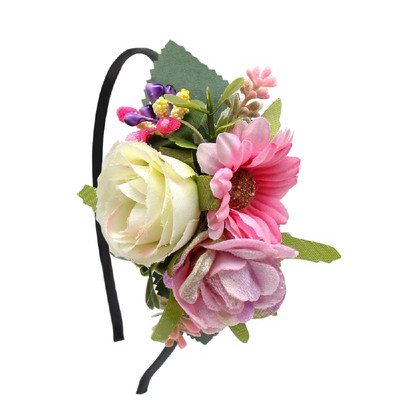 CN Benzile de păr cu flori din organza pentru fete Bentita de iepuraș de Paște Crăciun de petrecere pentru copii Cadouri de Paște Accesorii de păr Urechi de iepure Iepuraș