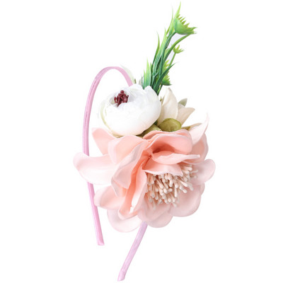 CN Benzile de păr cu flori din organza pentru fete Bentita de iepuraș de Paște Crăciun de petrecere pentru copii Cadouri de Paște Accesorii de păr Urechi de iepure Iepuraș