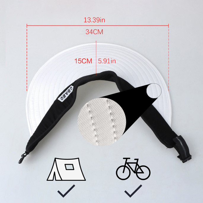 2021 m. Paprastas moteriškas vasarinis skydelis nuo saulės plačiakraštė kepurė paplūdimio kepurė su reguliuojama UV apsauga moteriška dangteliu supakuota