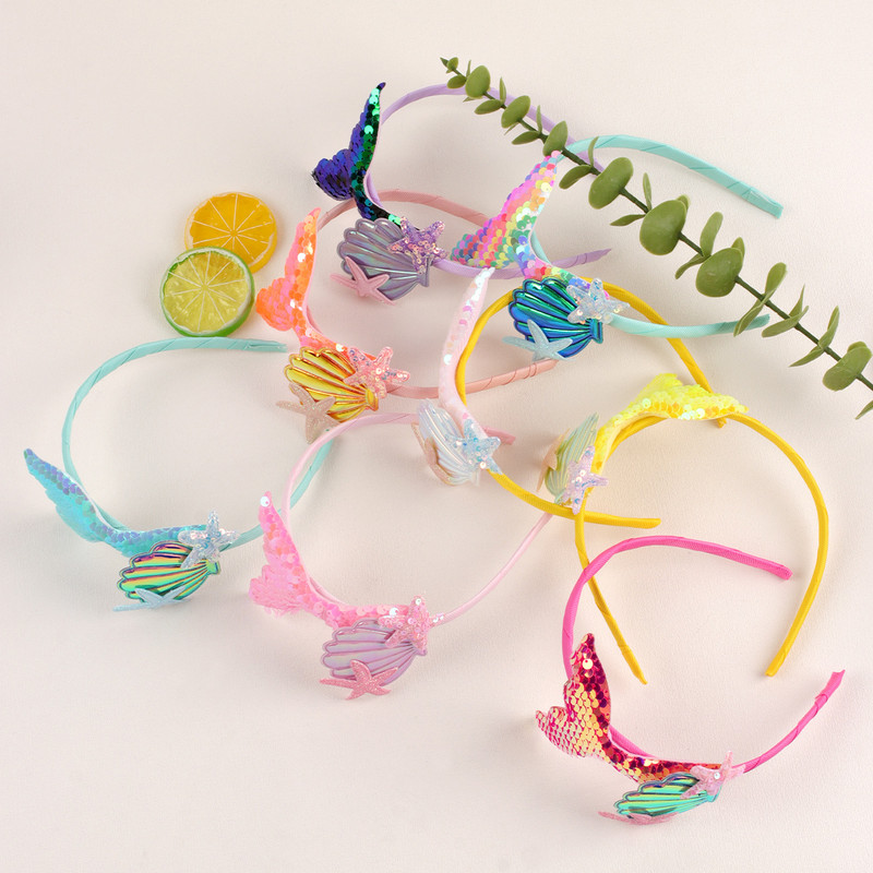 Armas Merineitsi peavõru Juukserõngas Beebitüdrukutele Litrikarbid Meritäht Juuksepaelad Laste Käsitsi valmistatud Vikerkaare Peakatted Juukseaksessuaarid