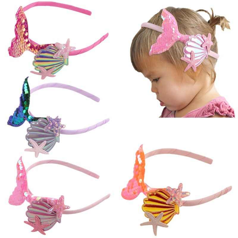 Armas Merineitsi peavõru Juukserõngas Beebitüdrukutele Litrikarbid Meritäht Juuksepaelad Laste Käsitsi valmistatud Vikerkaare Peakatted Juukseaksessuaarid