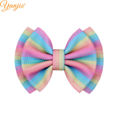 Klasična 2022 6" dvoslojna mašna za kosu od tkanine s otisnutim mecima Najlonska traka za glavu/ukosnica DIY dodaci za kosu za djevojčice