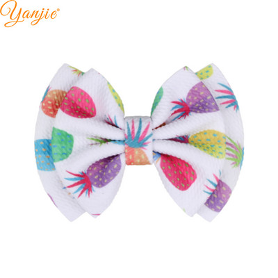 Klasična 2022 6" dvoslojna mašna za kosu od tkanine s otisnutim mecima Najlonska traka za glavu/ukosnica DIY dodaci za kosu za djevojčice