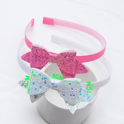 2PC Djevojčice Trendy svjetlucave trake za kosu Nove dječje trake za glavu sa zubima Dječje mašne u obliku veselja Obruč za kosu/glava Dodaci za kosu