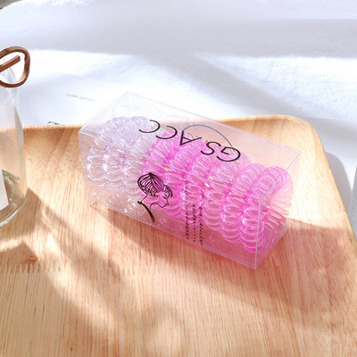 9 vnt mergaičių saldainių spalvos guminė juosta moteriška plaukų juosta plaukų aksesuarai Mergaičių gradiento spalvos telefono laidas plaukų žiedas plaukų aksesuarai