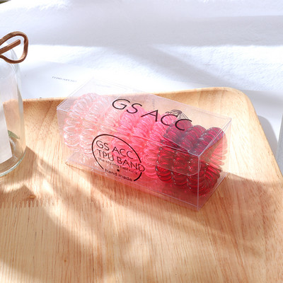 9 vnt mergaičių saldainių spalvos guminė juosta moteriška plaukų juosta plaukų aksesuarai Mergaičių gradiento spalvos telefono laidas plaukų žiedas plaukų aksesuarai