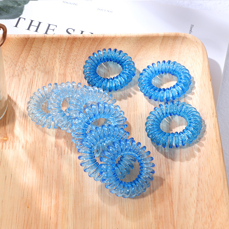 9 vnt mergaičių saldainių spalvos guminė juosta moteriška plaukų juosta plaukų aksesuarai Mergaičių gradiento spalvos telefono laidas plaukų žiedas plaukų aksesuarai