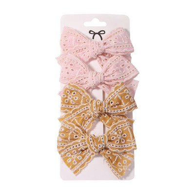 4 bucăți/set agrafe de păr din dantelă dulce pentru copii, pentru fete drăguțe, agrafe de tip boutique, agrafe, accesorii pentru păr pentru copii, cadouri