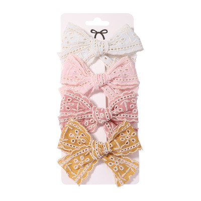 4 bucăți/set agrafe de păr din dantelă dulce pentru copii, pentru fete drăguțe, agrafe de tip boutique, agrafe, accesorii pentru păr pentru copii, cadouri