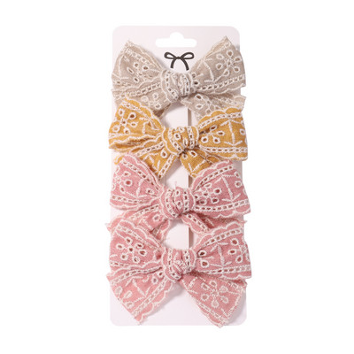 4 bucăți/set agrafe de păr din dantelă dulce pentru copii, pentru fete drăguțe, agrafe de tip boutique, agrafe, accesorii pentru păr pentru copii, cadouri