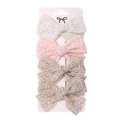 4 bucăți/set agrafe de păr din dantelă dulce pentru copii, pentru fete drăguțe, agrafe de tip boutique, agrafe, accesorii pentru păr pentru copii, cadouri