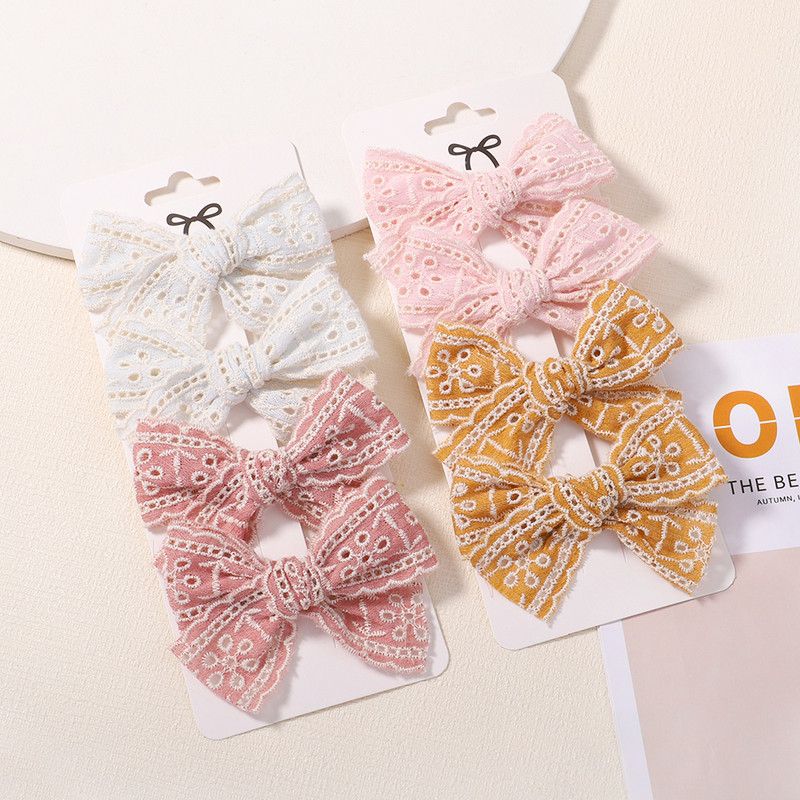 4 bucăți/set agrafe de păr din dantelă dulce pentru copii, pentru fete drăguțe, agrafe de tip boutique, agrafe, accesorii pentru păr pentru copii, cadouri