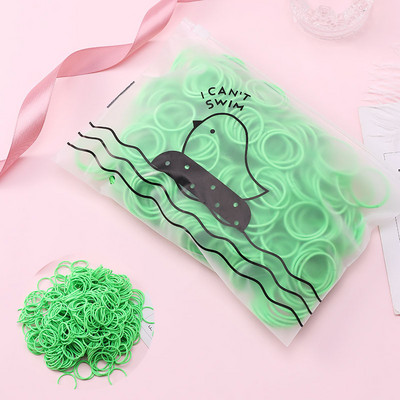 100 kom/set nove djevojke slatke šarene najlonske osnovne elastične gumice za kosu dječje gumice traka za glavu gumica modni dodaci za kosu