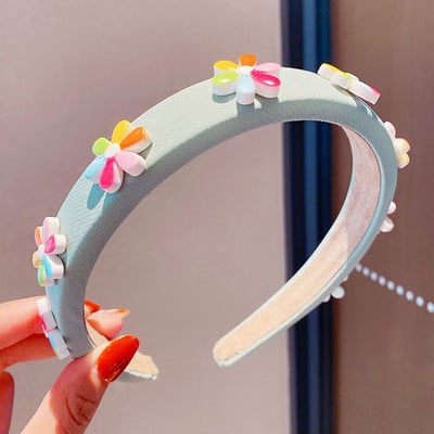 Noi fete drăguțe de desene animate cu flori cu fructe bentițe colorate cu burete pentru păr dulce decorați bentita pentru cap Accesorii pentru păr la modă