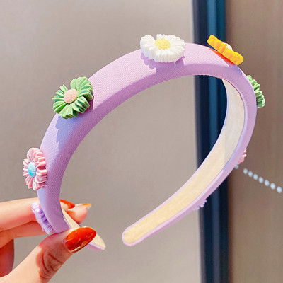 Noi fete drăguțe de desene animate cu flori cu fructe bentițe colorate cu burete pentru păr dulce decorați bentita pentru cap Accesorii pentru păr la modă