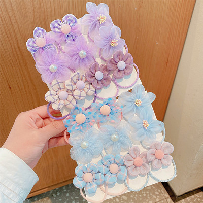 20 vnt. / rinkinys Vaikams mielas animacinis filmukas, gėlėtas lankelis, elastinės plaukų juostelės kūdikių mergaičių minkštos gležtuvės guminės juostelės vaikų plaukų aksesuarai