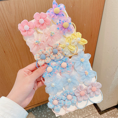 20 vnt. / rinkinys Vaikams mielas animacinis filmukas, gėlėtas lankelis, elastinės plaukų juostelės kūdikių mergaičių minkštos gležtuvės guminės juostelės vaikų plaukų aksesuarai