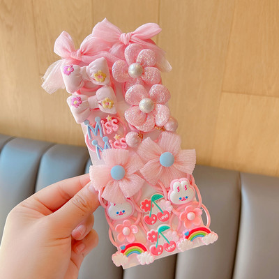 20 vnt. / rinkinys Vaikams mielas animacinis filmukas, gėlėtas lankelis, elastinės plaukų juostelės kūdikių mergaičių minkštos gležtuvės guminės juostelės vaikų plaukų aksesuarai