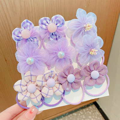 20 vnt. / rinkinys Vaikams mielas animacinis filmukas, gėlėtas lankelis, elastinės plaukų juostelės kūdikių mergaičių minkštos gležtuvės guminės juostelės vaikų plaukų aksesuarai