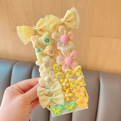 20 vnt. / rinkinys Vaikams mielas animacinis filmukas, gėlėtas lankelis, elastinės plaukų juostelės kūdikių mergaičių minkštos gležtuvės guminės juostelės vaikų plaukų aksesuarai