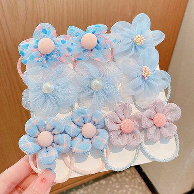 20 vnt. / rinkinys Vaikams mielas animacinis filmukas, gėlėtas lankelis, elastinės plaukų juostelės kūdikių mergaičių minkštos gležtuvės guminės juostelės vaikų plaukų aksesuarai