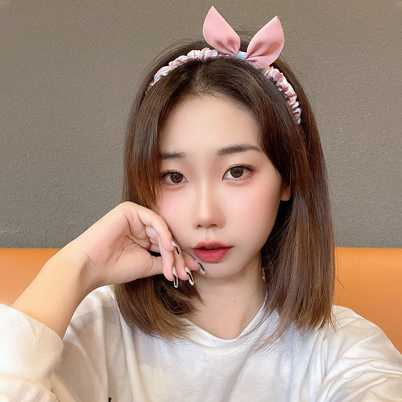 Nove trake za glavu s zečjim ušima, djevojke, slatka mašna, trake za kosu, dodaci za kosu, ukrasi za glavu, korejska djeca, slatki nakit za pokrivala za glavu