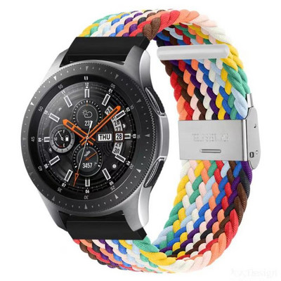 22/20 mm podesiva pletena elastična najlonska traka s petljom za TicWatch Band Pro 3 Ultra GPS /GTX/S2/E2/E3/GTH remen za sport