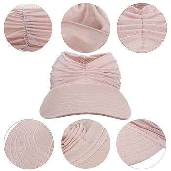 2022 Νέο καλοκαιρινό καπέλο παραλίας Καπέλα ηλίου με μεγάλο γείσο για γυναίκες με προστασία UV εξωτερικού χώρου Κορυφαίο κενό αθλητικό καπέλο μπέιζμπολ