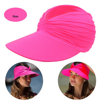 2022 Νέο καλοκαιρινό καπέλο παραλίας Καπέλα ηλίου με μεγάλο γείσο για γυναίκες με προστασία UV εξωτερικού χώρου Κορυφαίο κενό αθλητικό καπέλο μπέιζμπολ