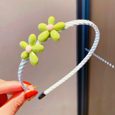 Noi fete drăguțe, culori bomboane, cerc de păr cu desene animate, bentițe de păr cu inimă de flori pentru copii, bentiță pentru copii, accesorii de păr la modă, accesorii pentru cap